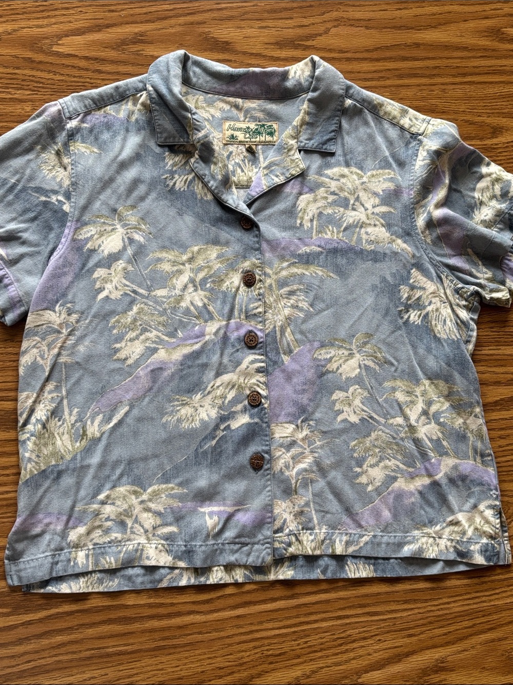 Vintage Havana Jack’s Cafe Tropical Palm Button-Up Shirt